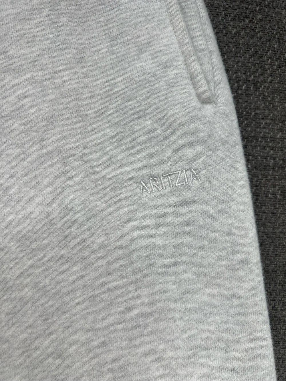 Aritzia Light Gray Men's Sweatpants with Drawstring